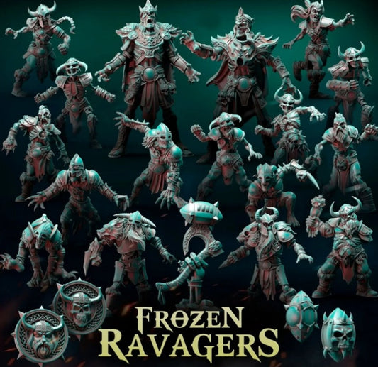 Necromantic Undead - Frozen Ravagers (16 figures ) BB116