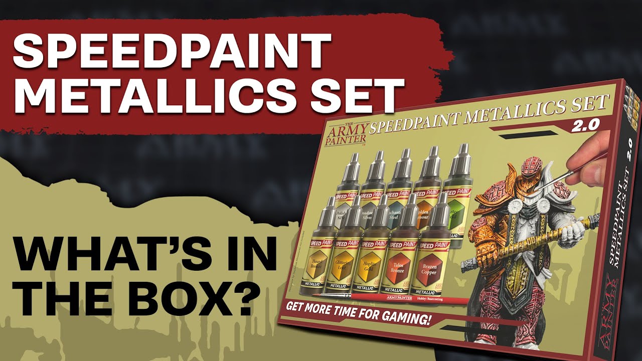 Army Painter Speedpaint metallics set